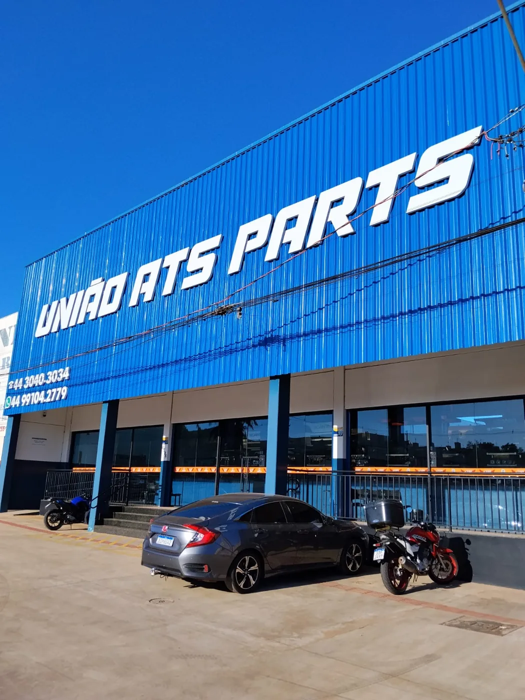 Fachada da loja União ATS Parts em Maringá