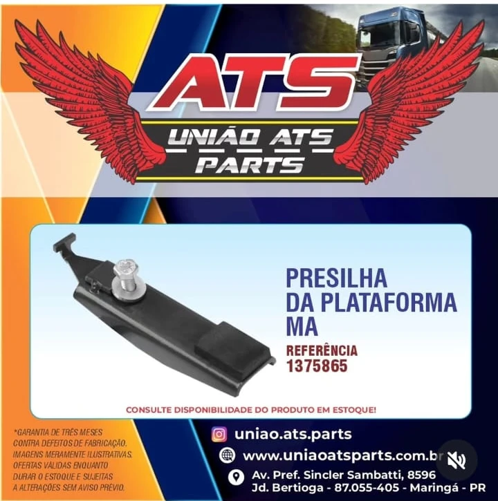 Presilha da plataforma Scania