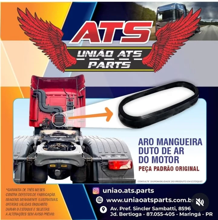 Aro mangueira duto de ar do motor